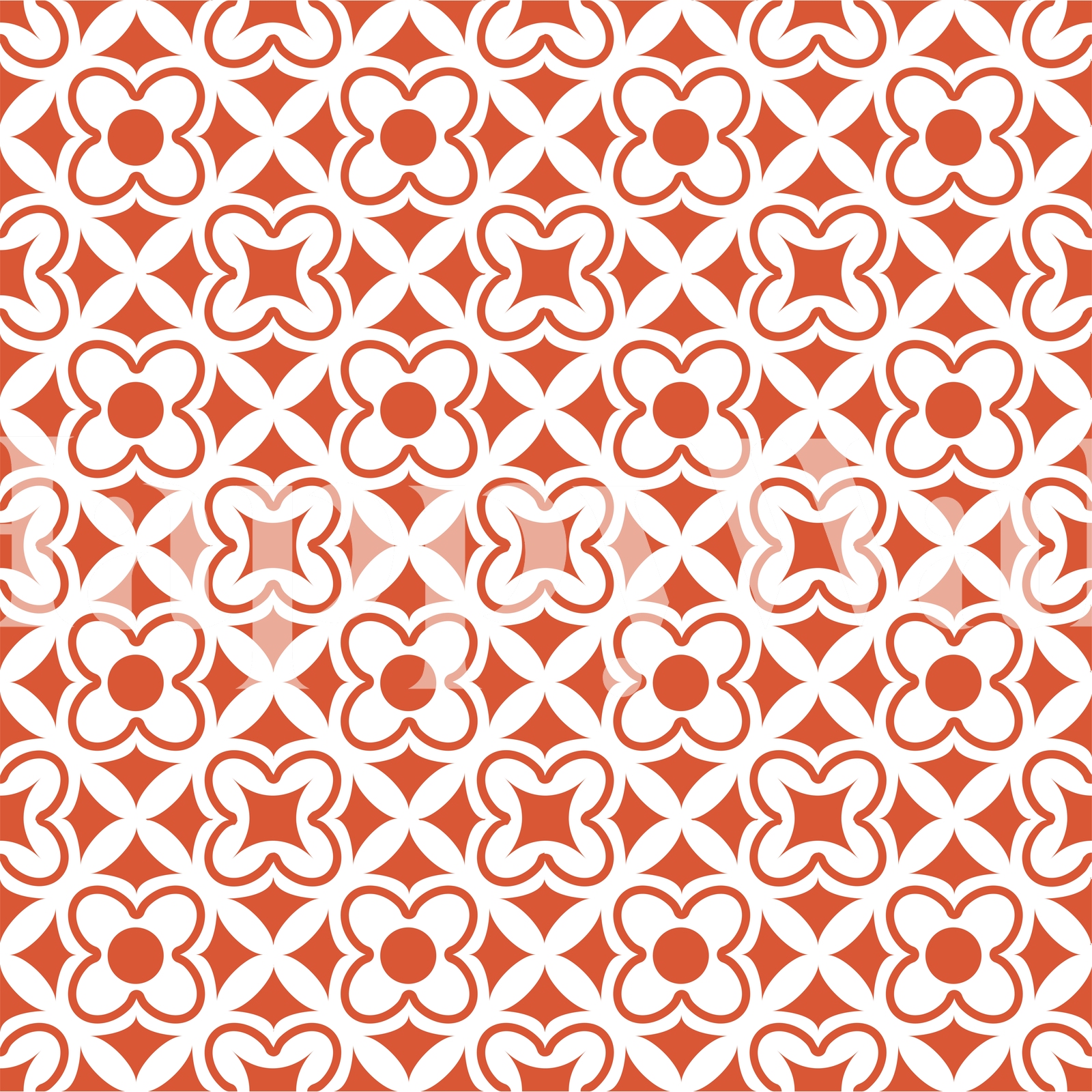 Mexican Floral Pattern Wallpaper