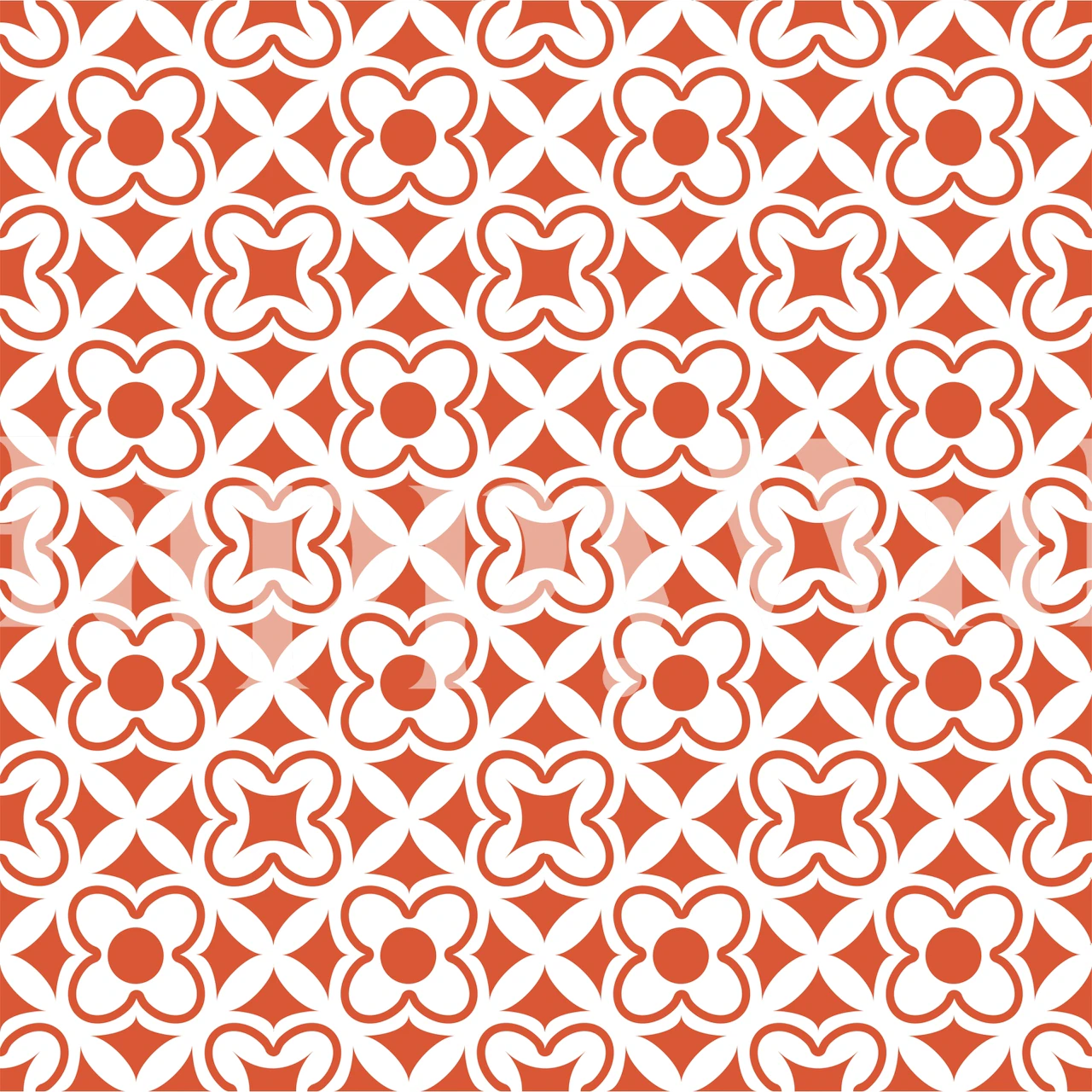 Mexican floral pattern with orange and white colors wallpaper