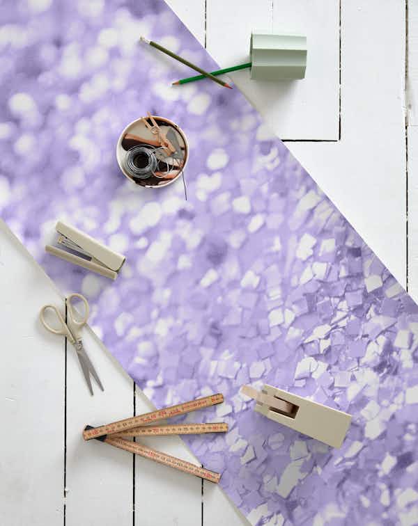 Lavender Glitter Dream 1 wallpaper roll