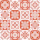 Spanish Rust White Pattern