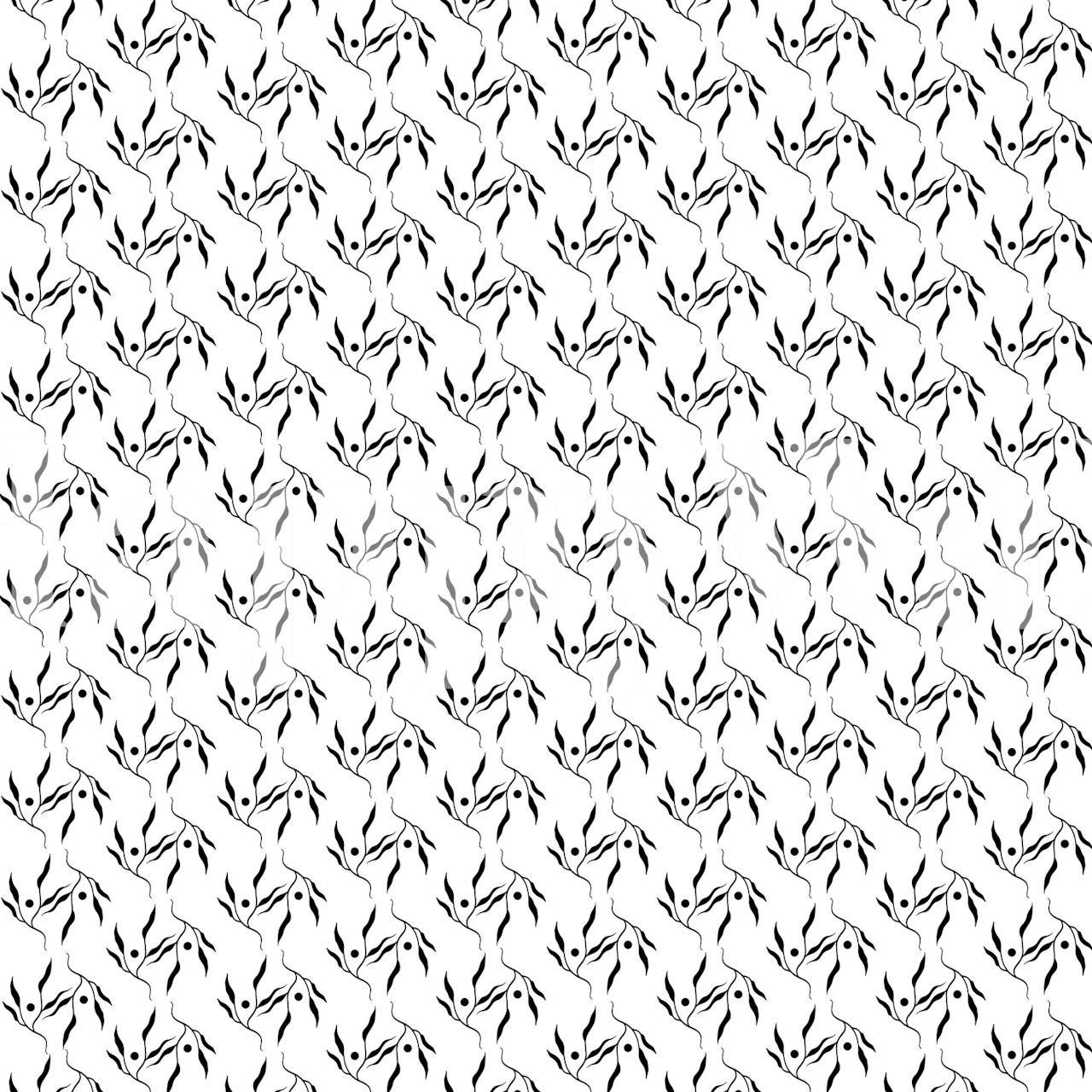 Projekt tapety Deciduous Leaves w pokoju