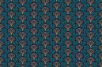 Gold Teal Art Deco Pattern 2 carta da parati