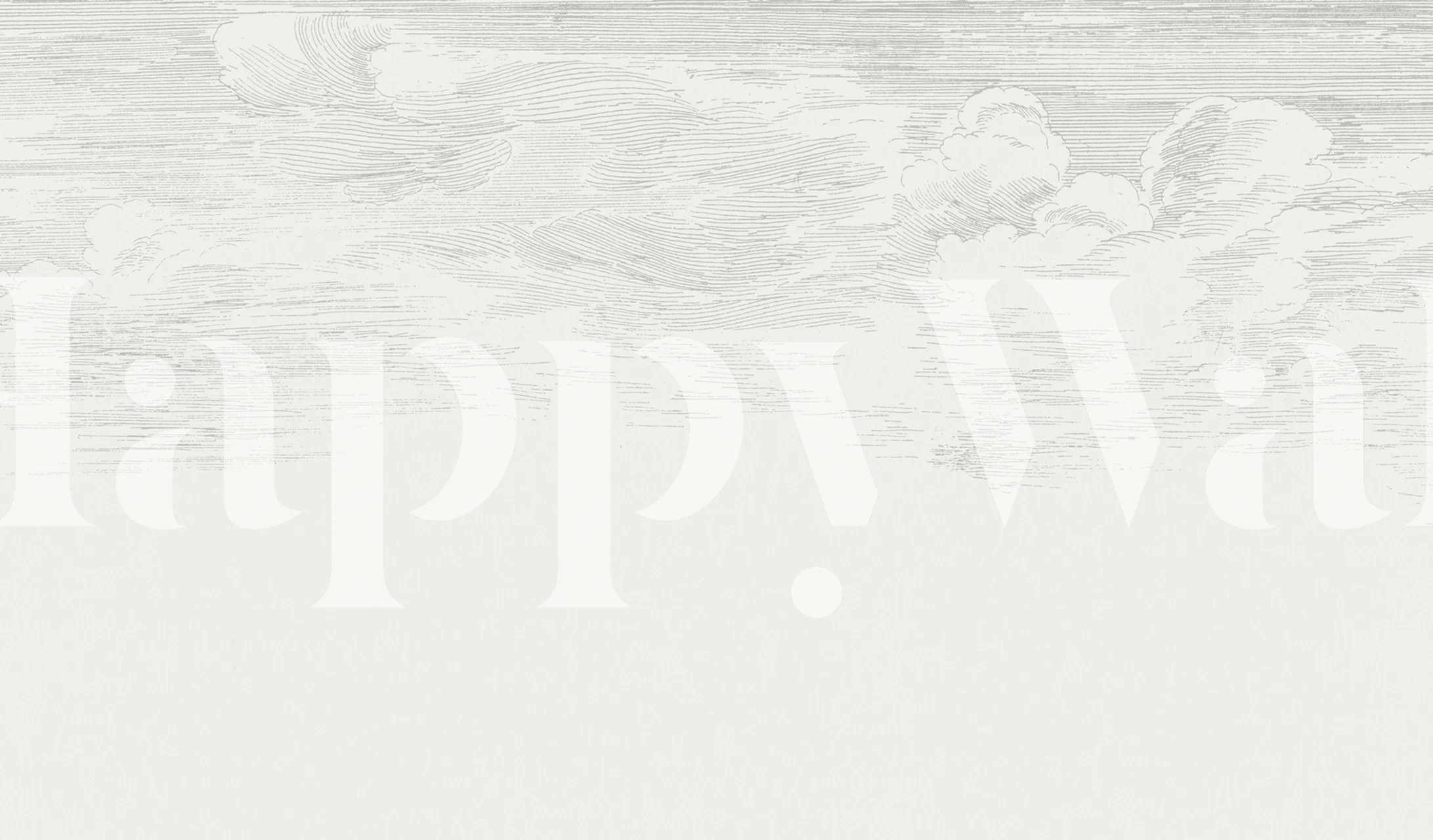 Cloud line pattern in soft white and gray tones wallpaper