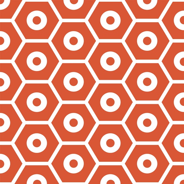 Minimal Orange White Geometric