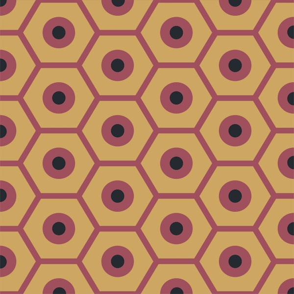 Mustard Marsala Geometric