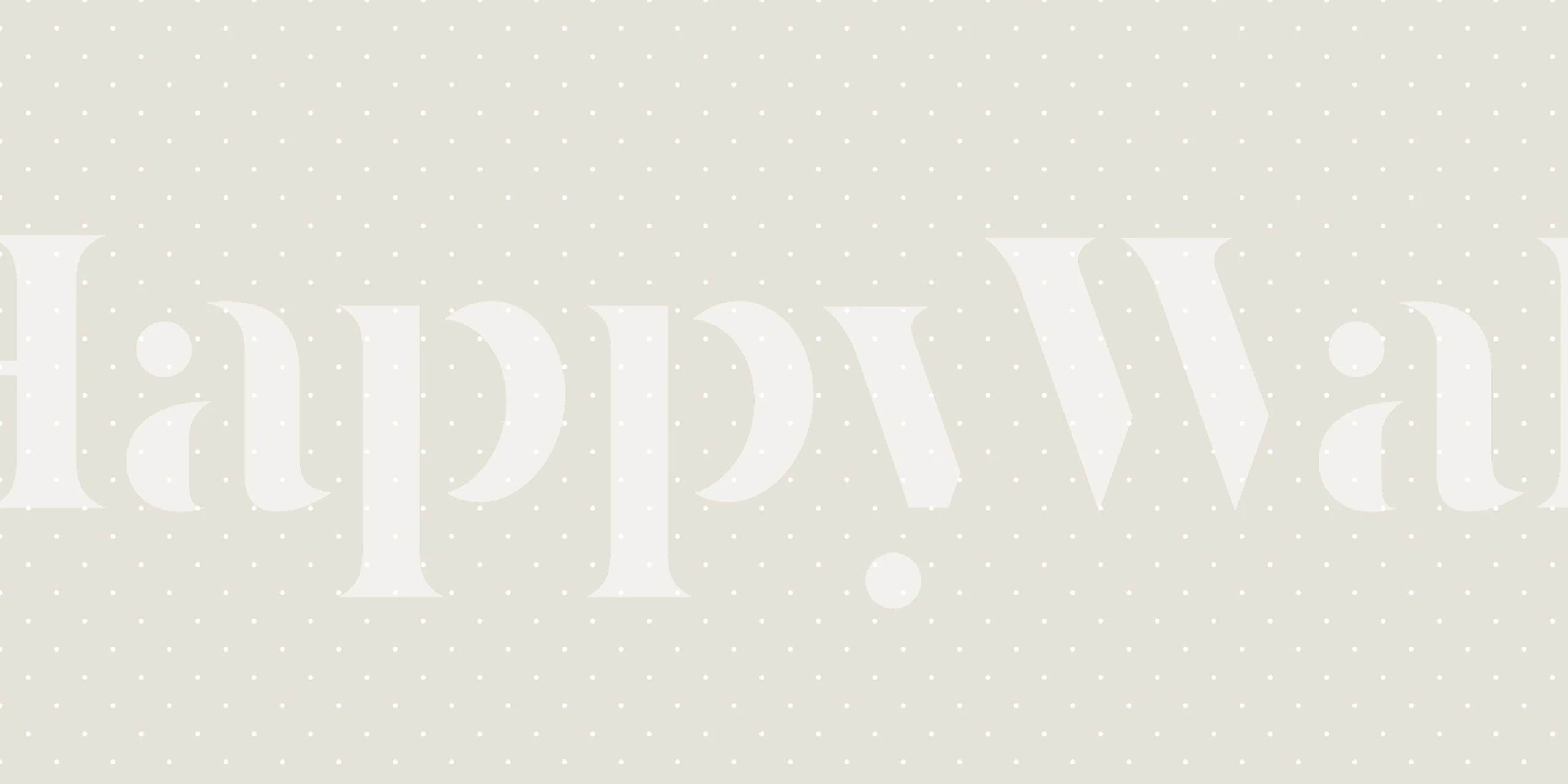 Light beige polka dot wallpaper with white dots