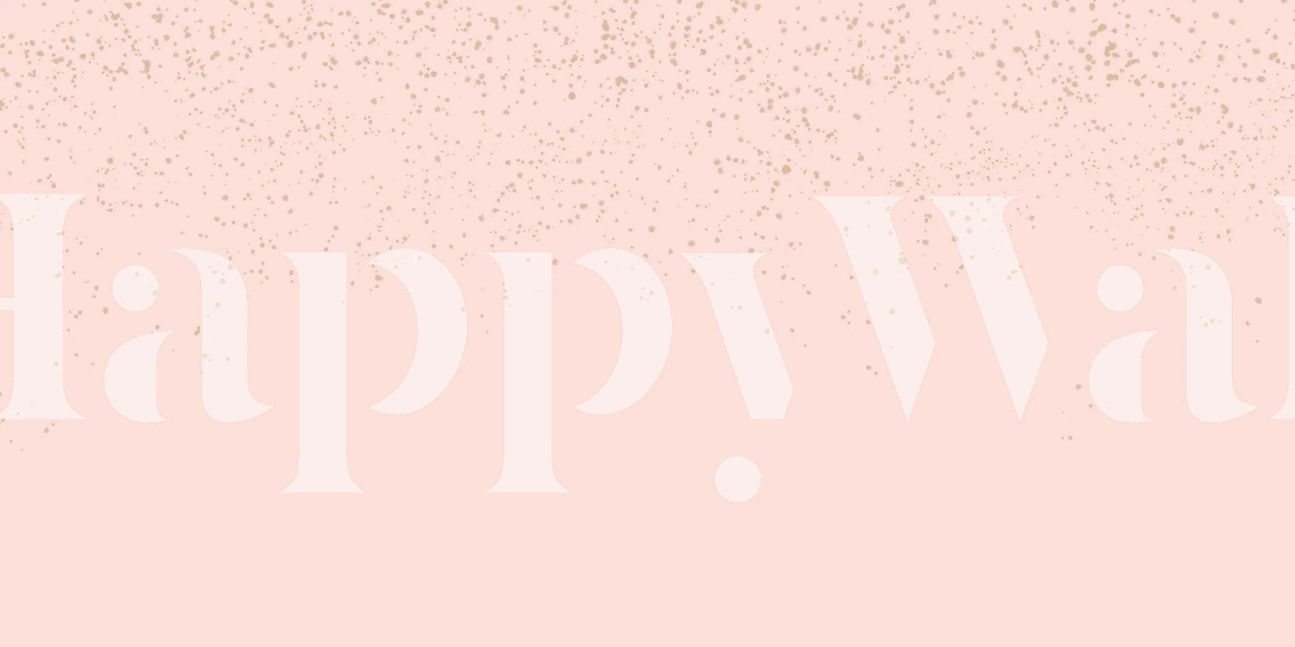 Pehmeäksi teksturoitu vaaleanpunainen poskipuna, beige ja kultainen verhotapetti.