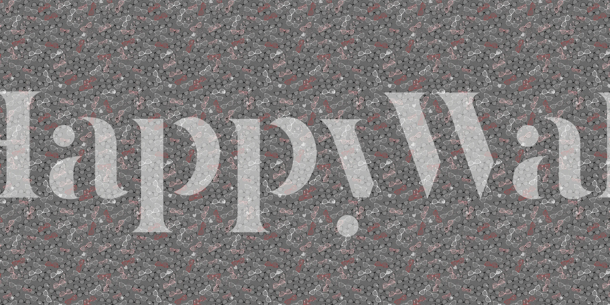 Optical grey red wallpaper displayed in a room