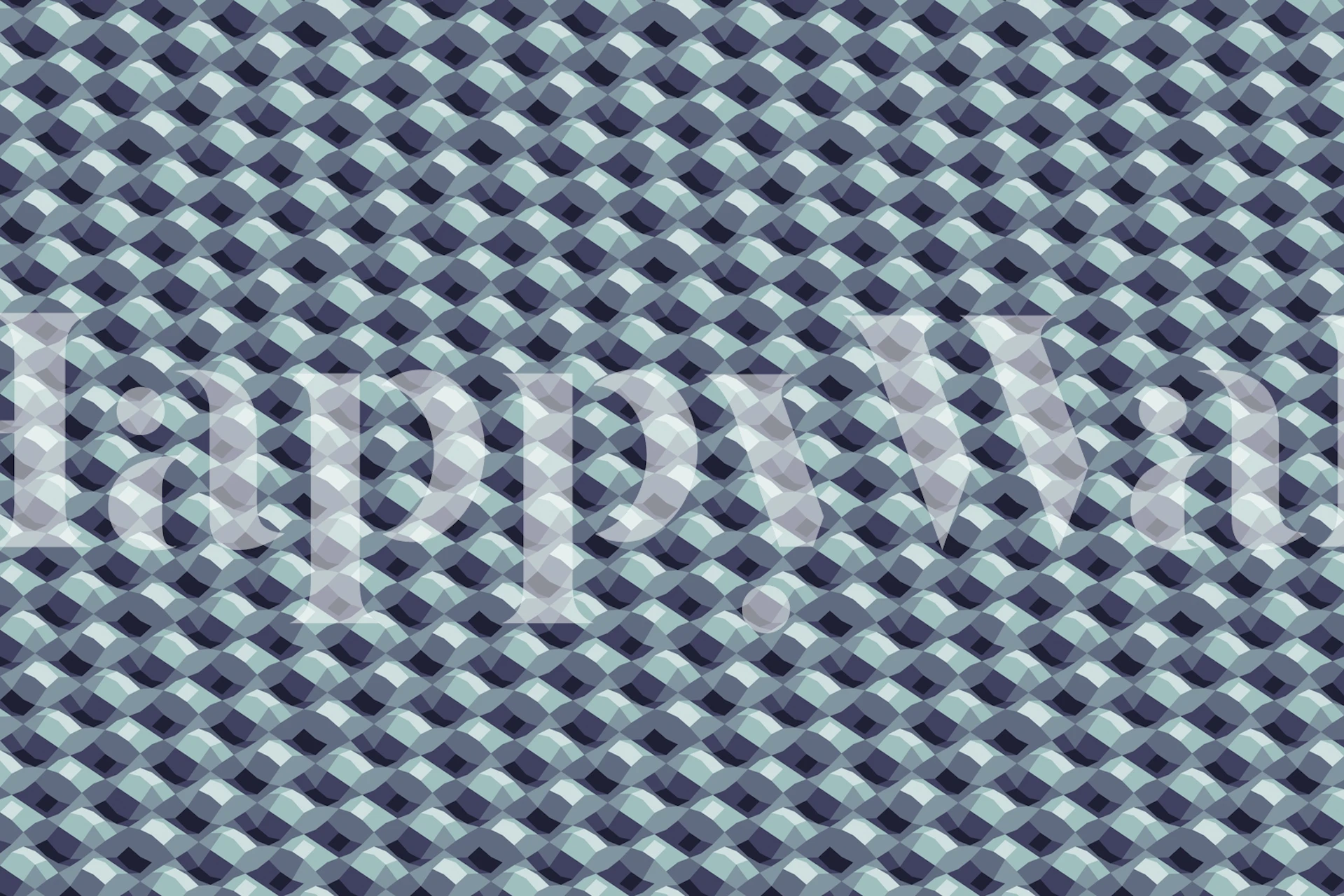 Abstract circular ripple pattern wall mural in shades of grey