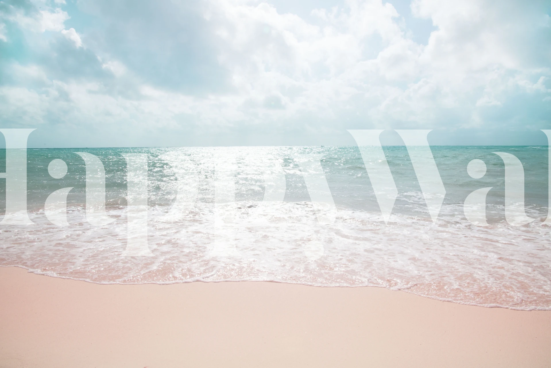 Caribbean Ocean wallpaper with turquoise water and sandy beach