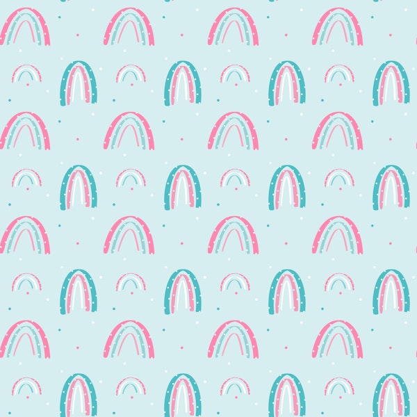 Pink Blue Rainbows