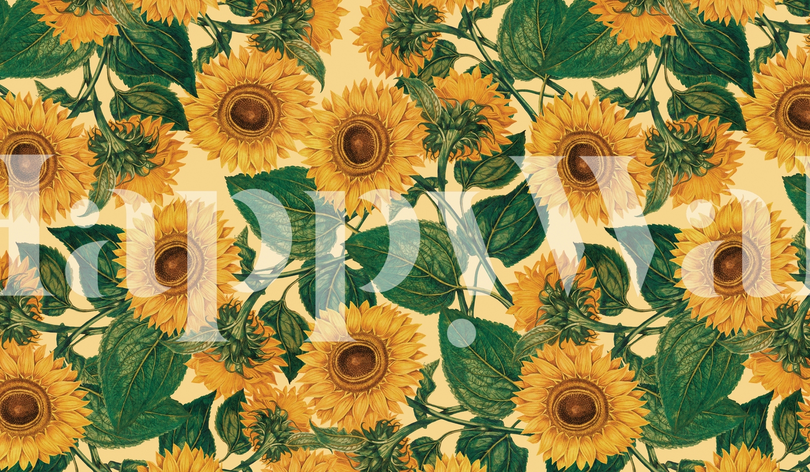 Helianthus Annuus Wallpaper for a Stunning Floral Interior Design
