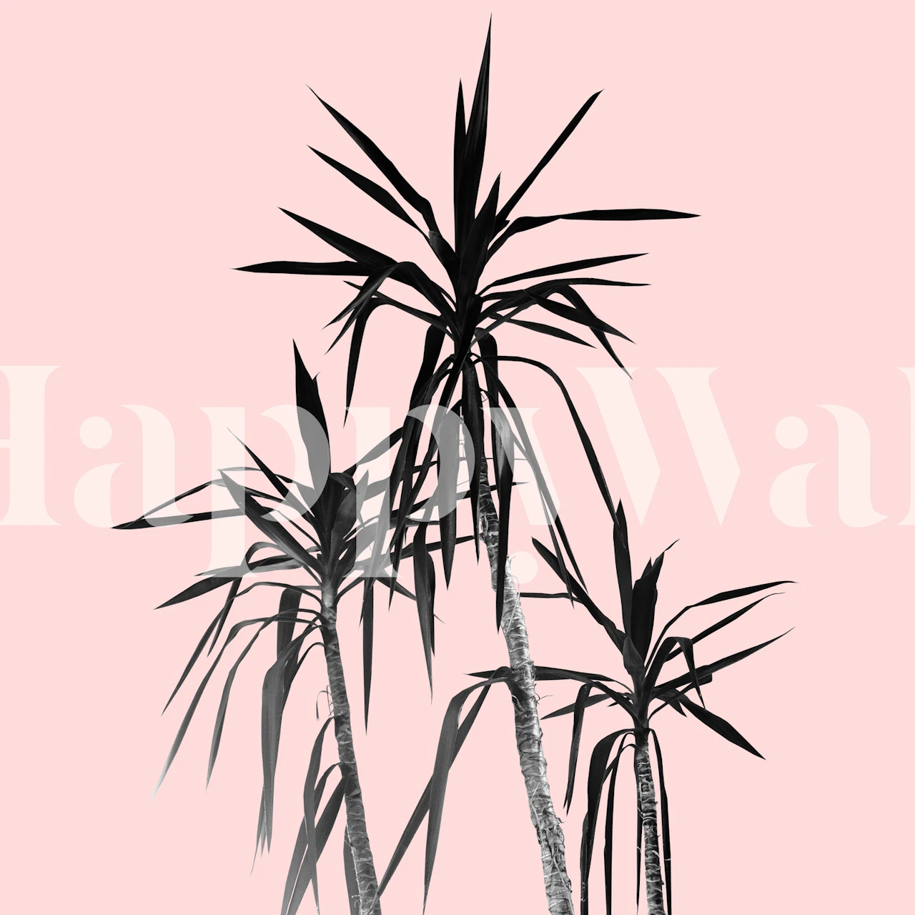 Palm Trees tapeta v blush pokoji