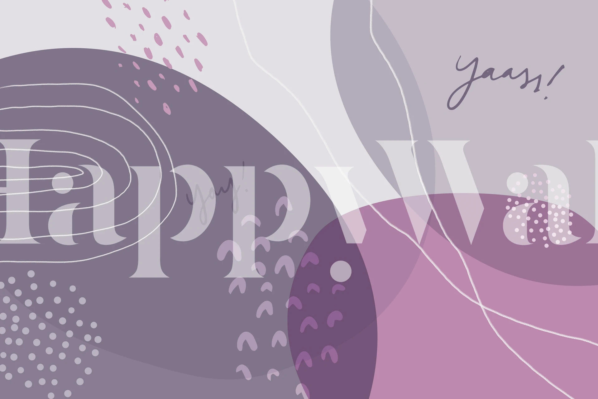 Yay Fun Wall tapet i en rumindstilling