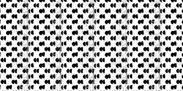 Black and white semi circles