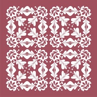 White Oriental ornament wine carta da parati