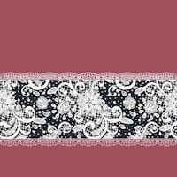 White Lace Marsala Black ταπετσαρία