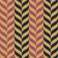 Saffron Chevron Black Burgundy tapete
