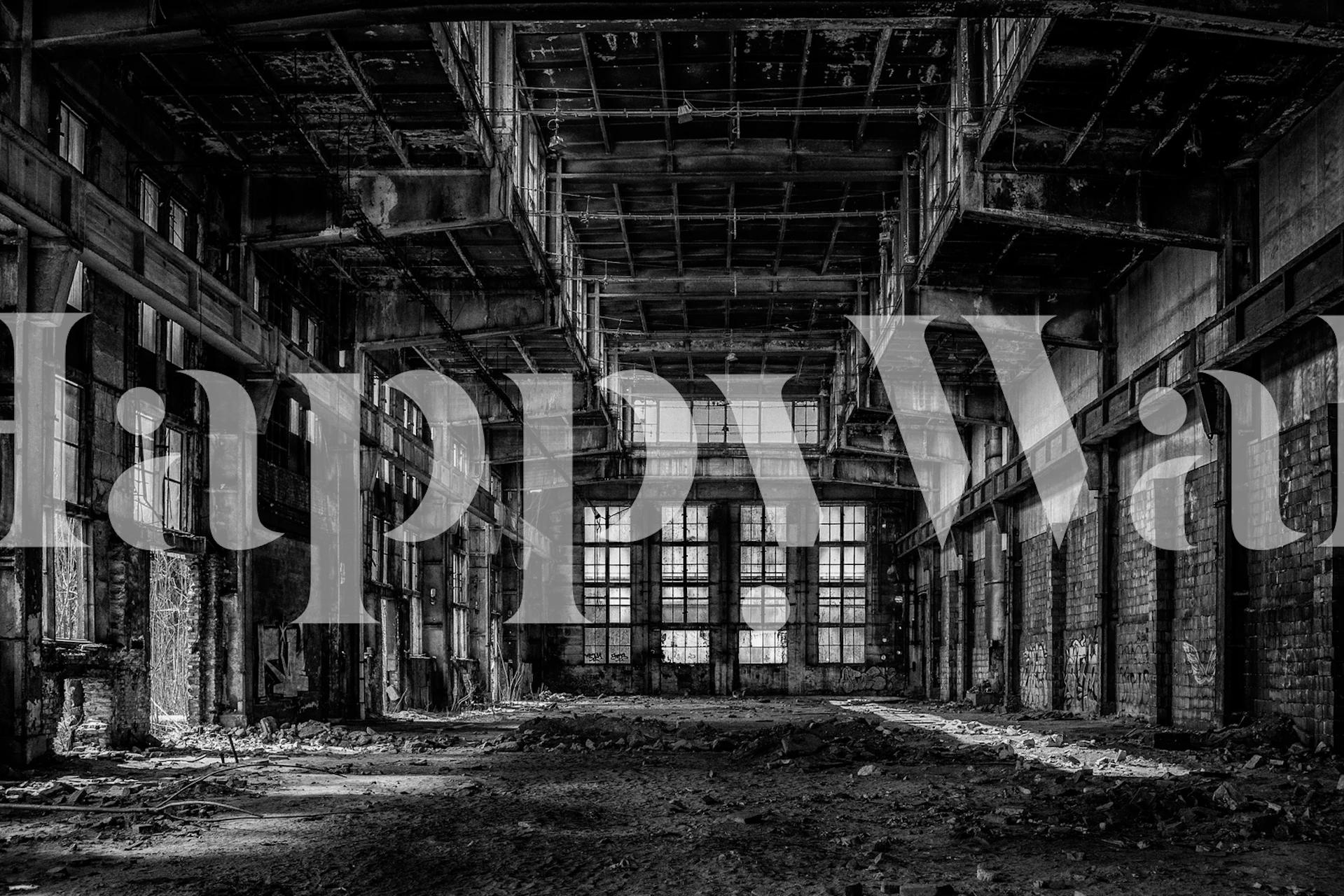 Tapeta Budabandoned u industrijskom okruženju