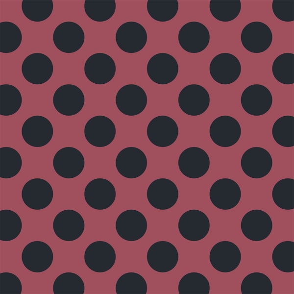Black Polka Dots Marsala