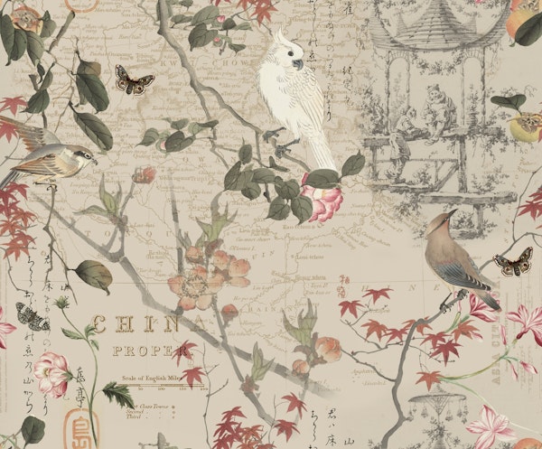 Chinoiserie Flower Cockatoo