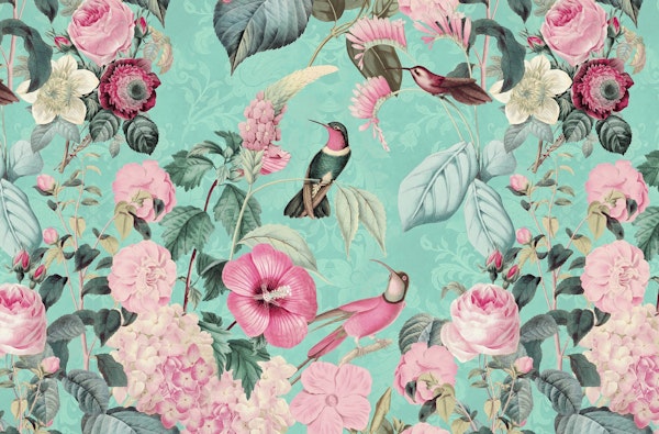 Hummingbirds Pastel Paradise