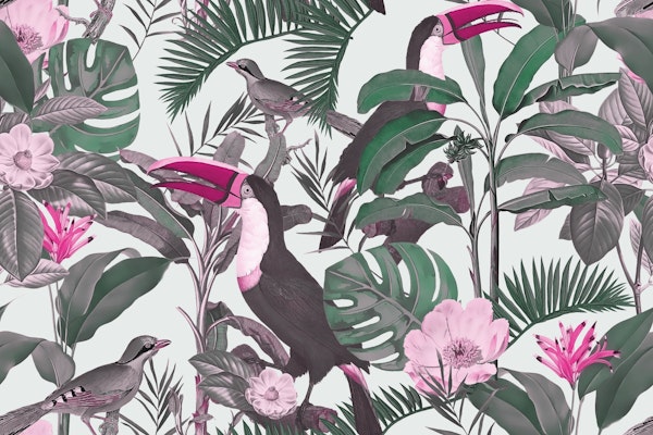 Toucans Pastel Paradise