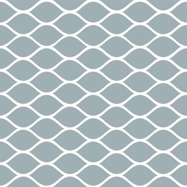 Ogee in white and mint green