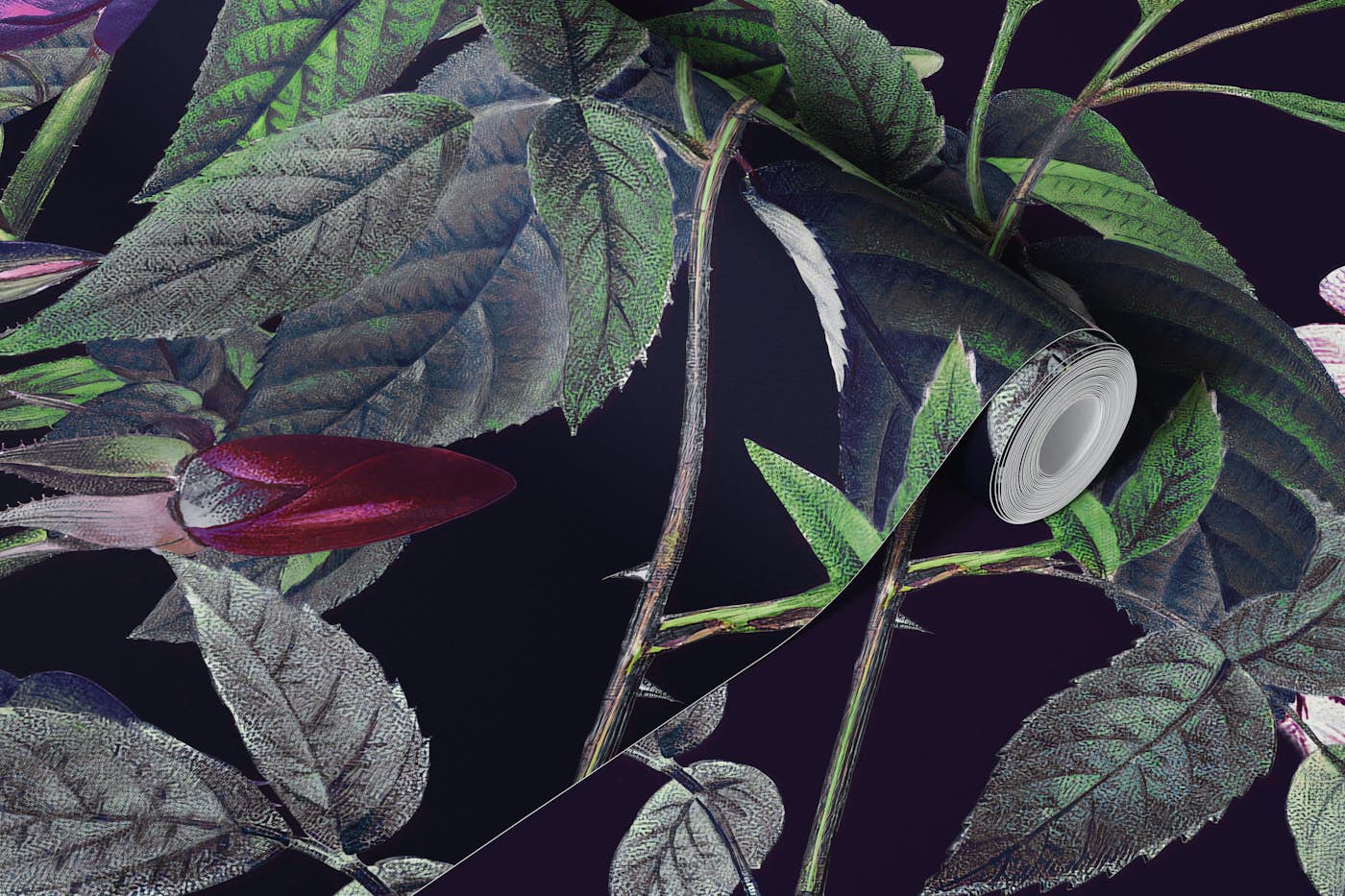 Rose Garden - Night II wallpaper roll