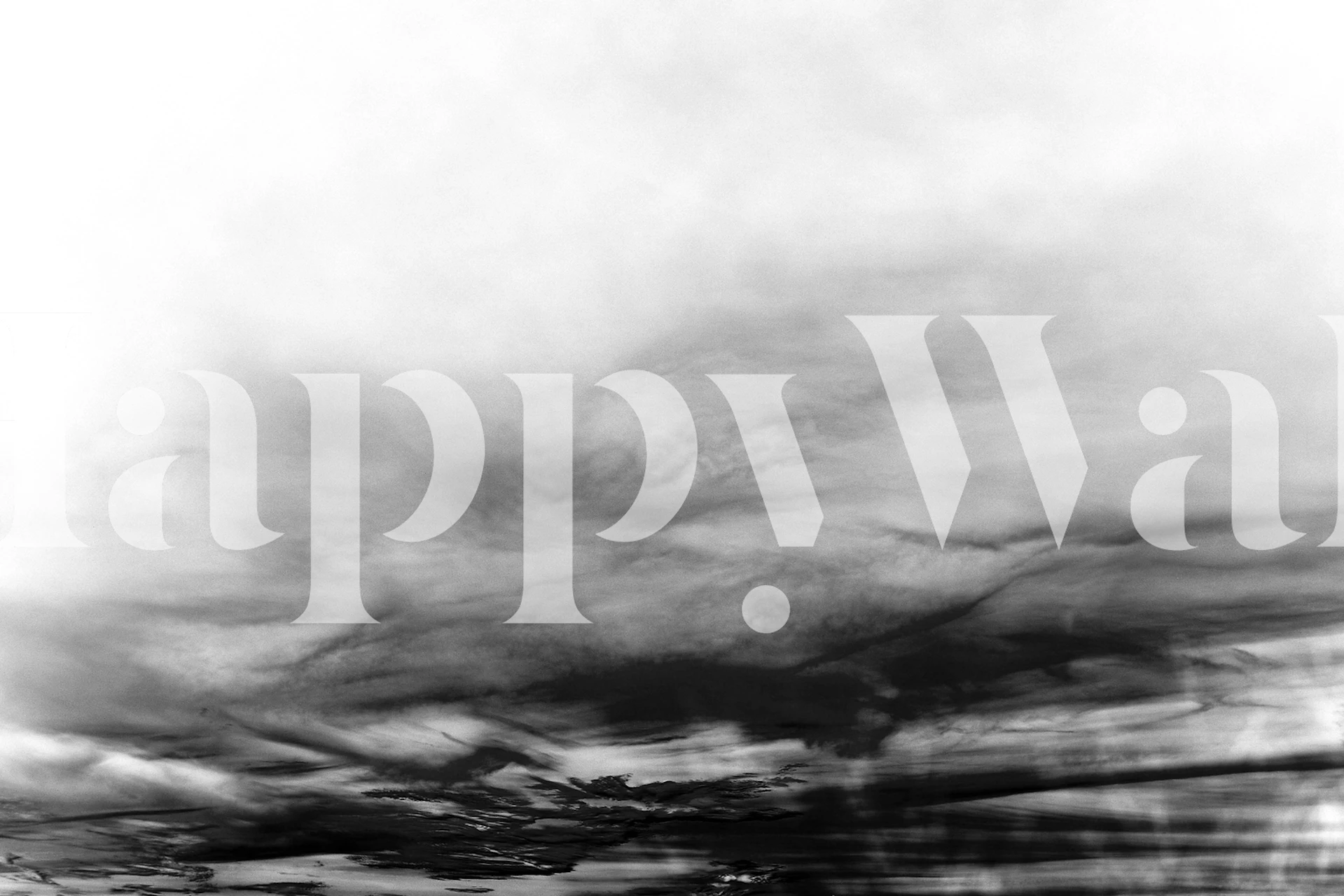 Black and white tapeta u sobi