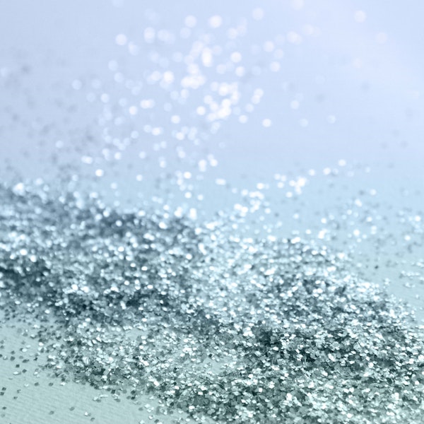 Light Seafoam Blue Glitter 1