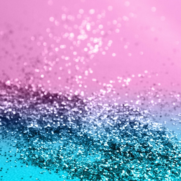 Tropical Beach Lady Glitter 1