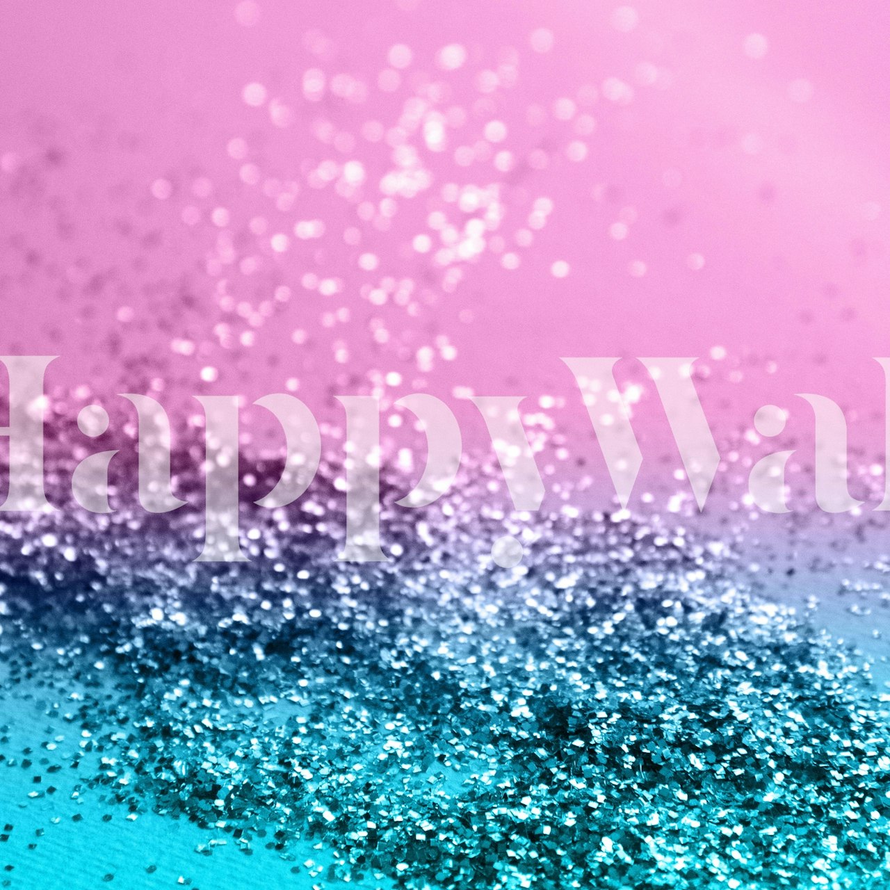 Tapeta Tropical Beach Lady Glitter v místnosti