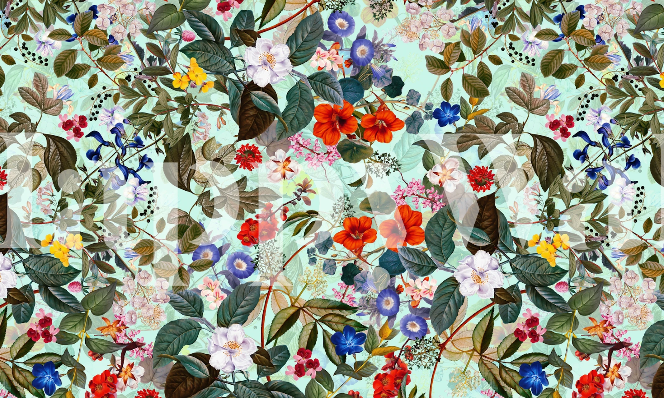 Wibrujący wzór kwiatowy