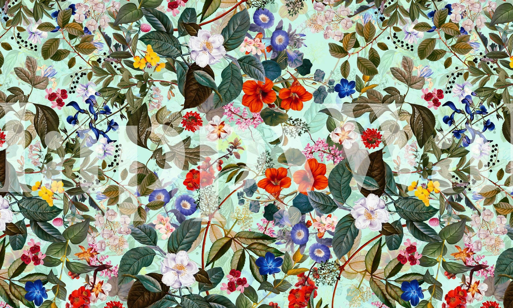 Diseño floral vibrante