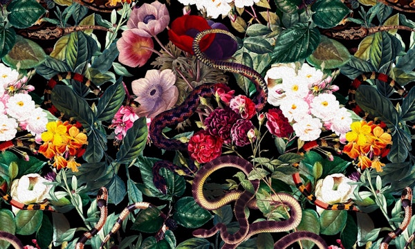 Flowers and SnakePattern