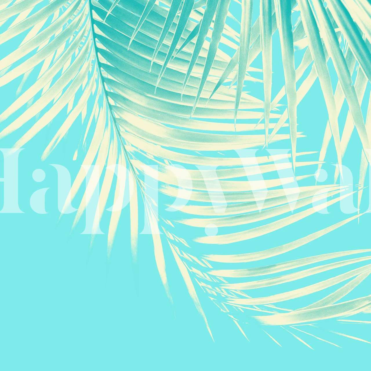 Palm Leaves wallpaper i en rumindstilling