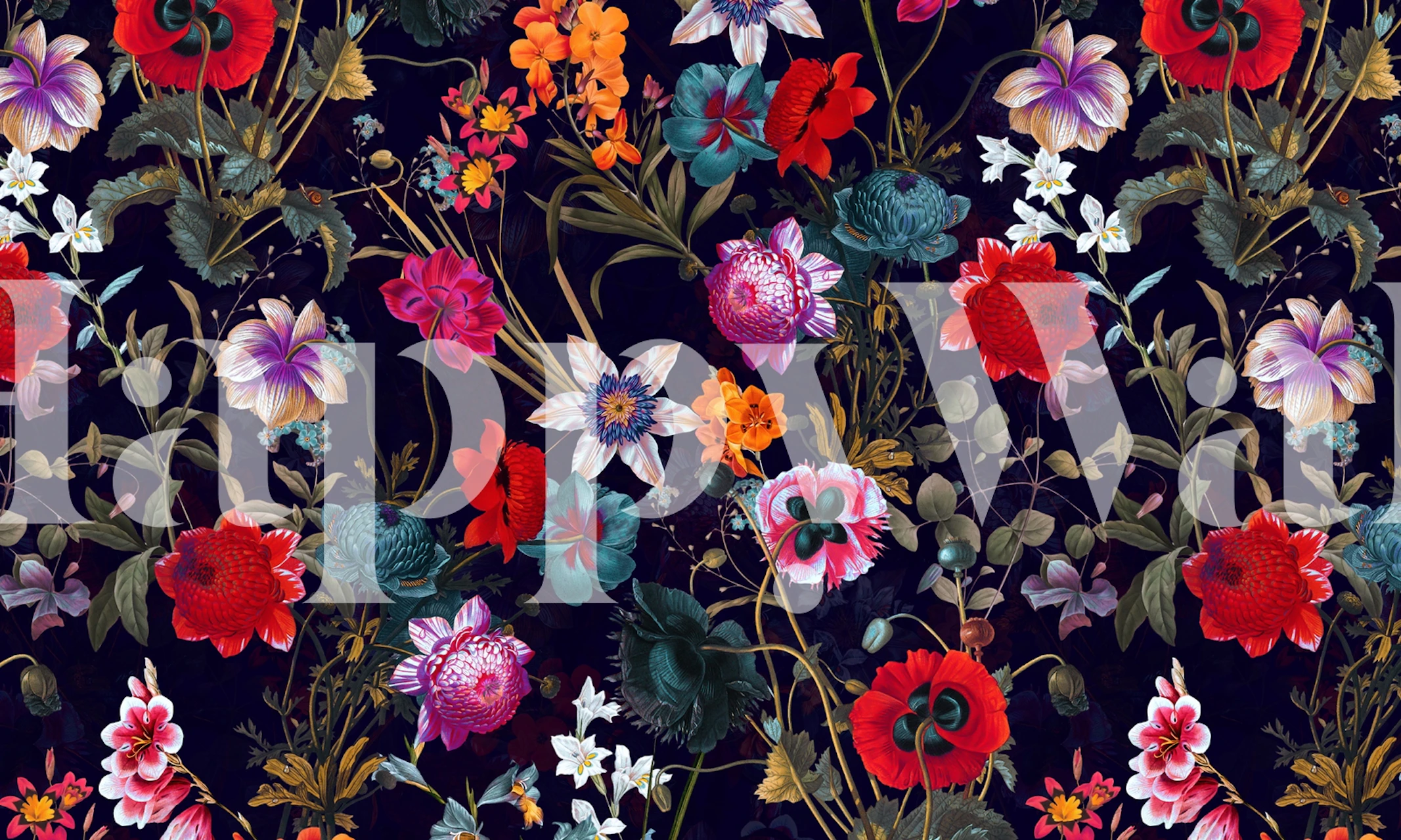 Midnight Garden XIX květinový design