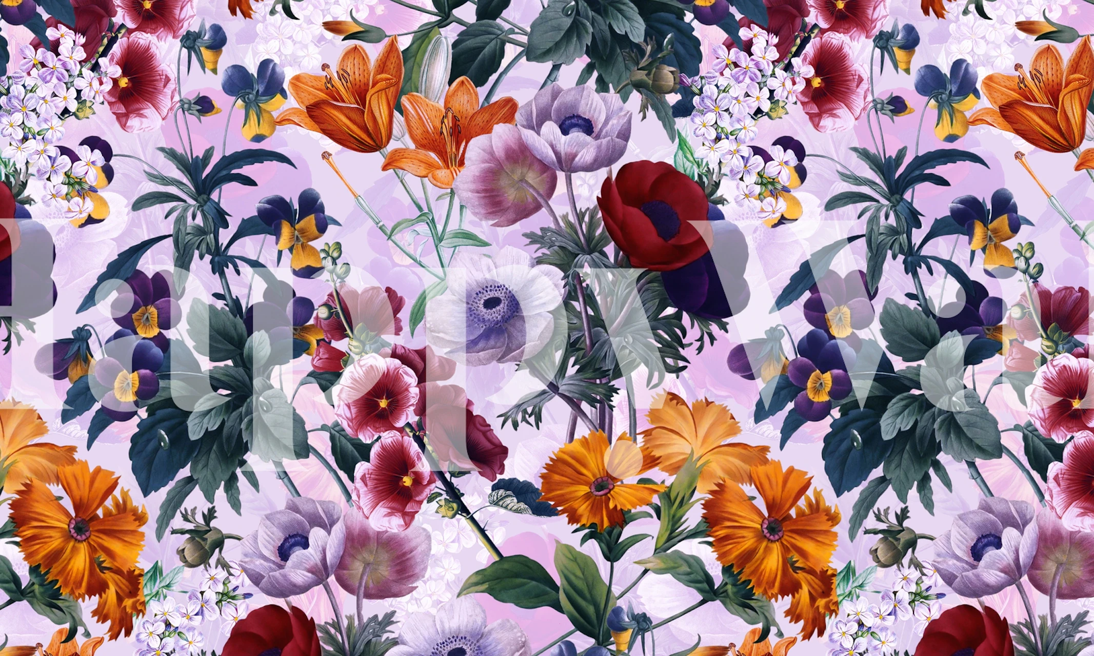 Vintage Garden XI floral wallpaper design