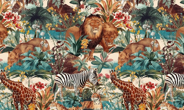 Floral and Animals Pattern IV