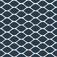 Black and white ogee pattern carta da parati