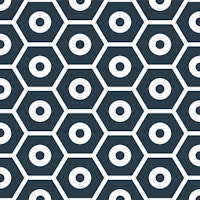 Black and white hexagons carta da parati