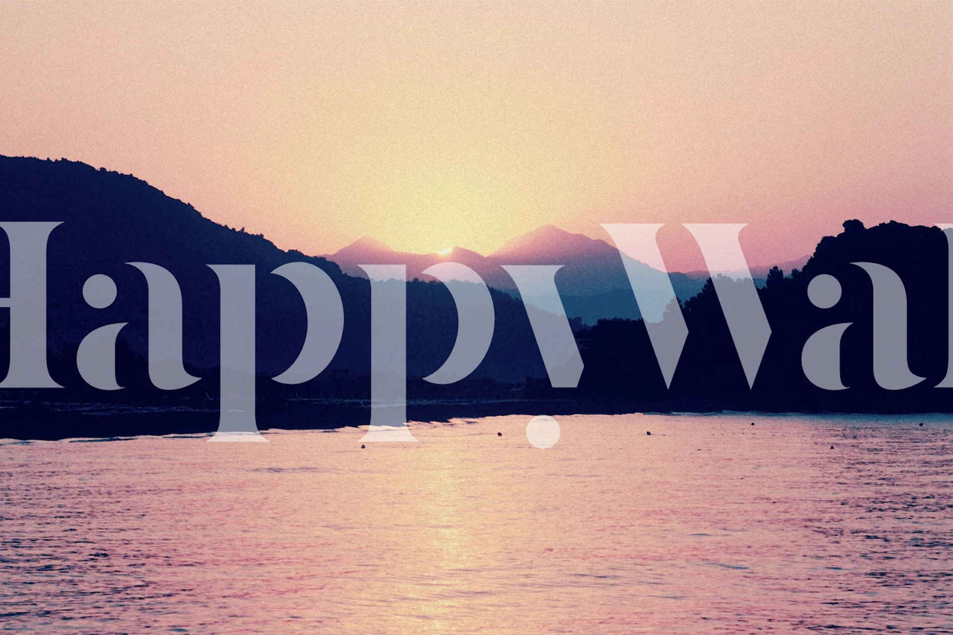 Romantic Pastel Pink Sunset wallpaper in a room