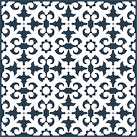 Charcoal White Ornament tapete