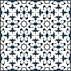 Charcoal White Ornament