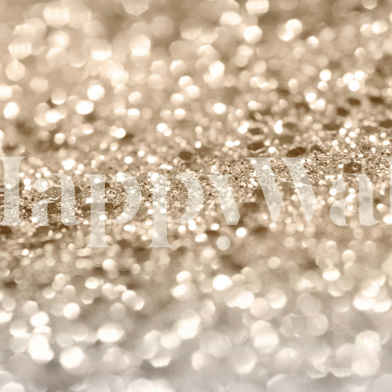 Τοιχογραφία τοίχου με χρυσή υφή glitter για κομψή εσωτερική διακόσμηση