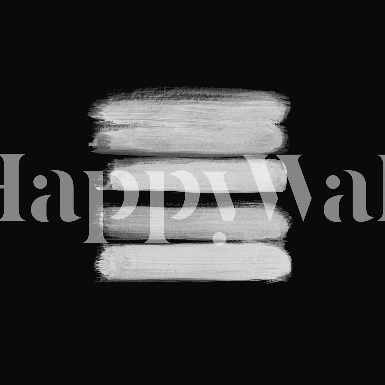 Abstract monochromatic stripes wall mural for home decor