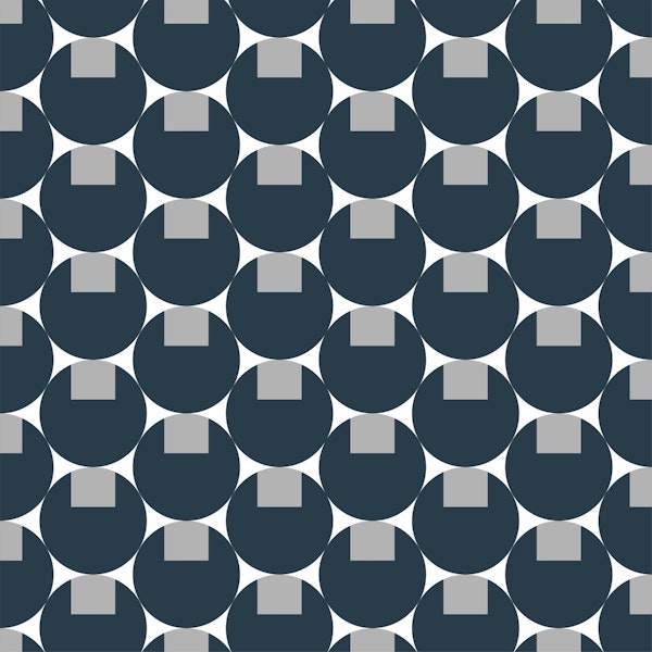 Retro mod circle charcoal