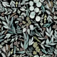Seamless Black Eucalyptus