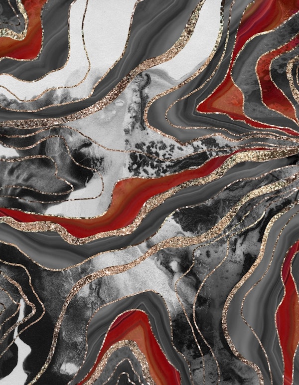 Liquid Marble Agate Glitter 13